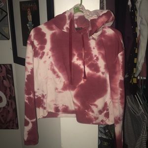 Tie dye crop sweater